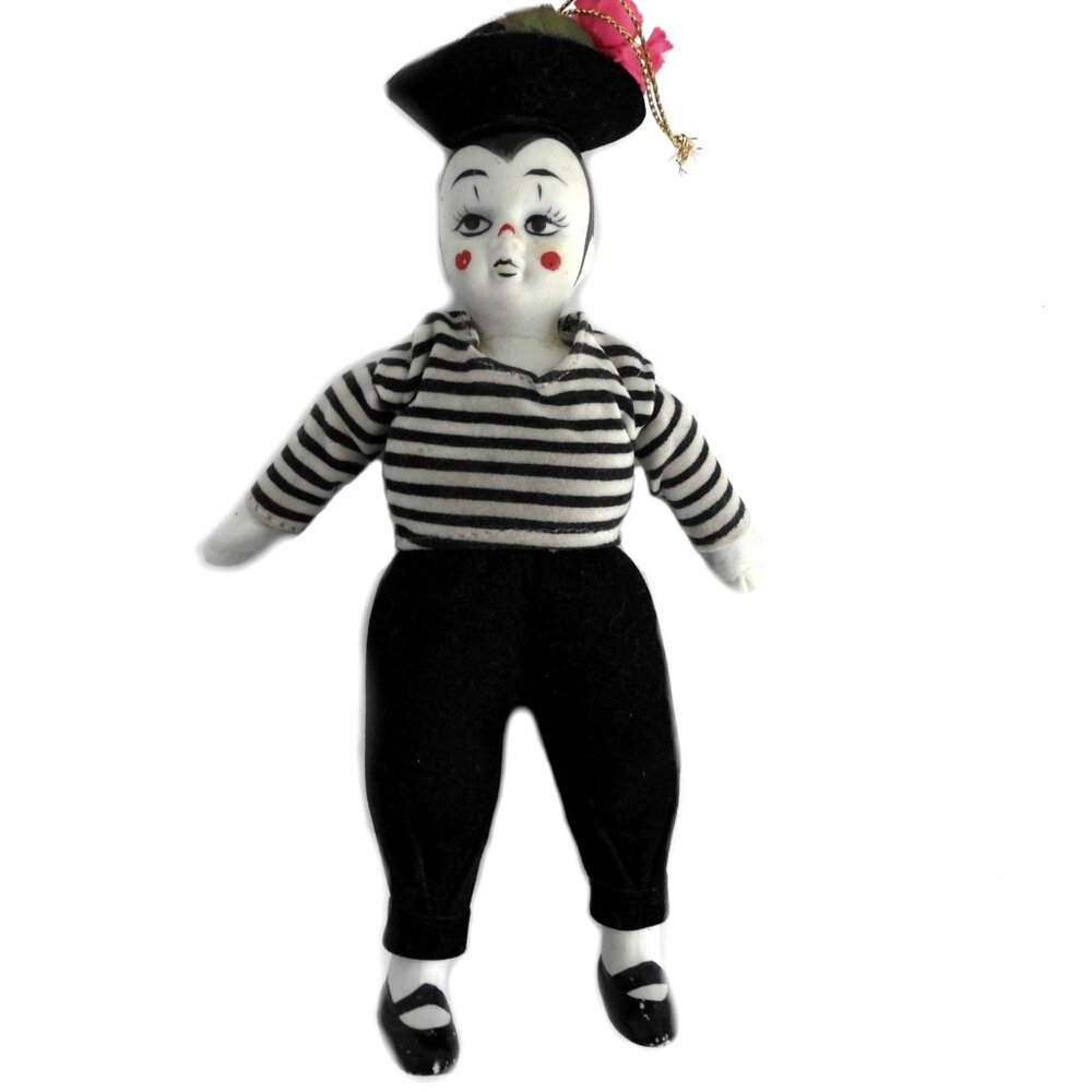 1982 Porcelain Sailor Pirate Doll Christmas Ornament by Kurt Adler Vintage
